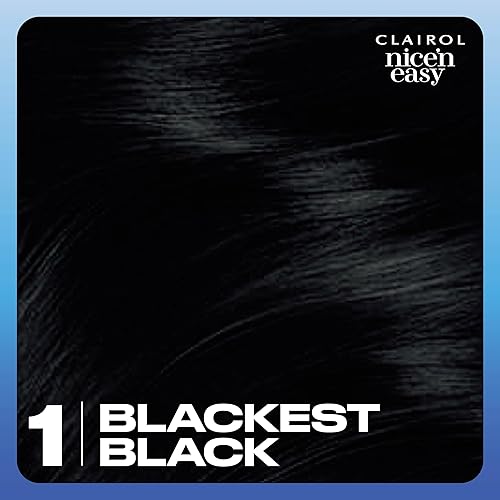 Miniatura 9 de Clairol Nice'n Easy - Tinte permanente para el cabello, 1 color negro más negro, paquete de 1 unidad