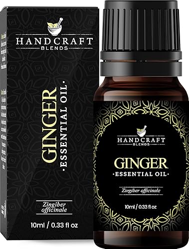 Handcraft - Aceite esencial de raíz de jengibre 100 puro y natural aceite esencial terapéutico de primera calidad para difusor y aromaterapia 03fl oz