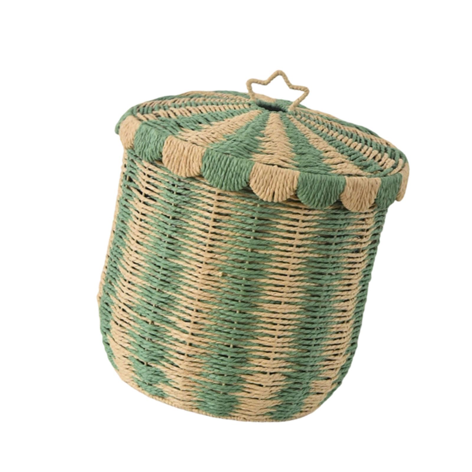 Spacious Rattan Weave Clothes Container Easy to Carry and Clean Ventilated Dirty Clothes Bin for Daily Use User Friendly Laundry Organizers