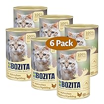 Bozita Paté pollo senza cereali – 6 x 400 g di cibo umido per gatti e gattini. Alimento completo con 9,5% di proteine e 5% di grassi da ingredienti naturali di alta qualità senza cereali – dalla