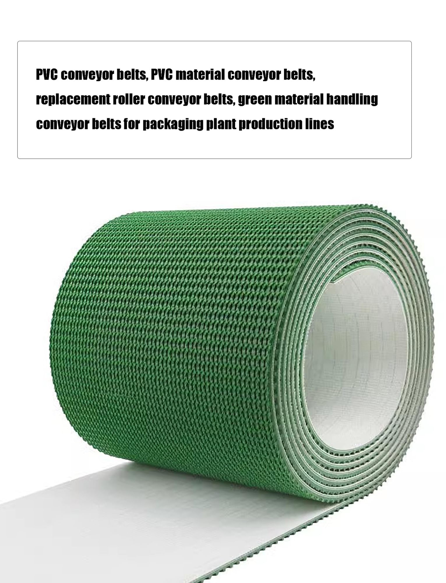 Nastro trasportatore in Resina PVC antistrappo, Spessore 5 mm, Formato 116x23 cm, Adatto per Linee di Produzione, Alternativa ai Nastri trasportatori da Tavolo per carichi Pesanti, per Uso i
