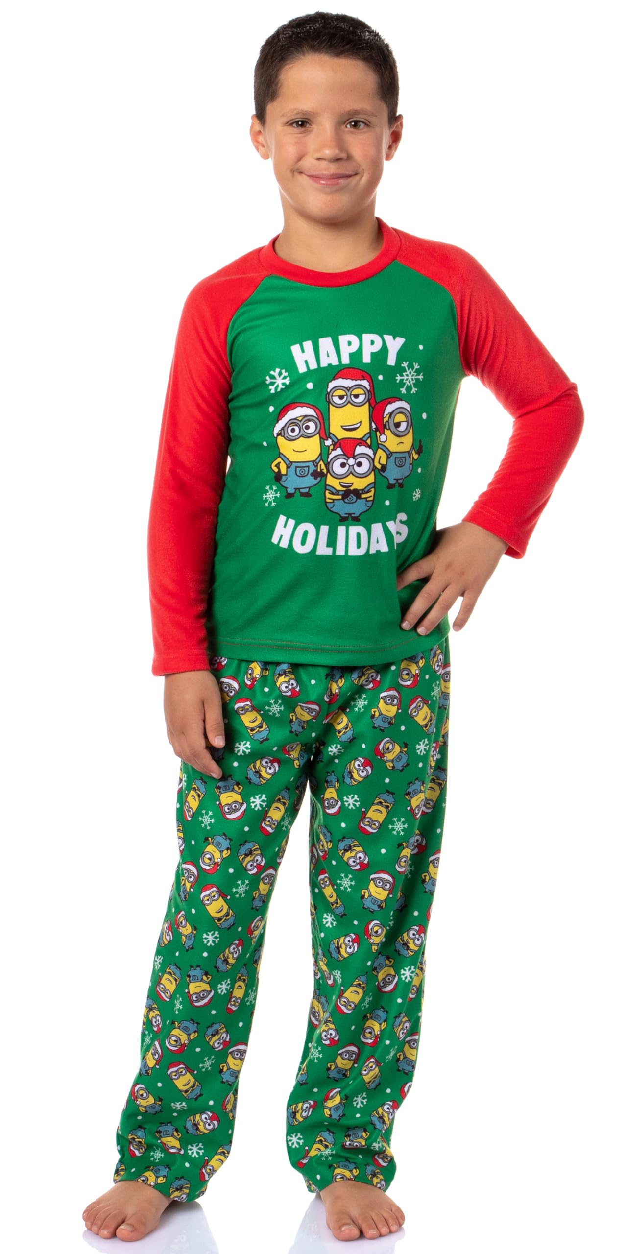 Mi villano favorito Minions Happy Holidays Jogger Sleep Family Christmas Pijama Set