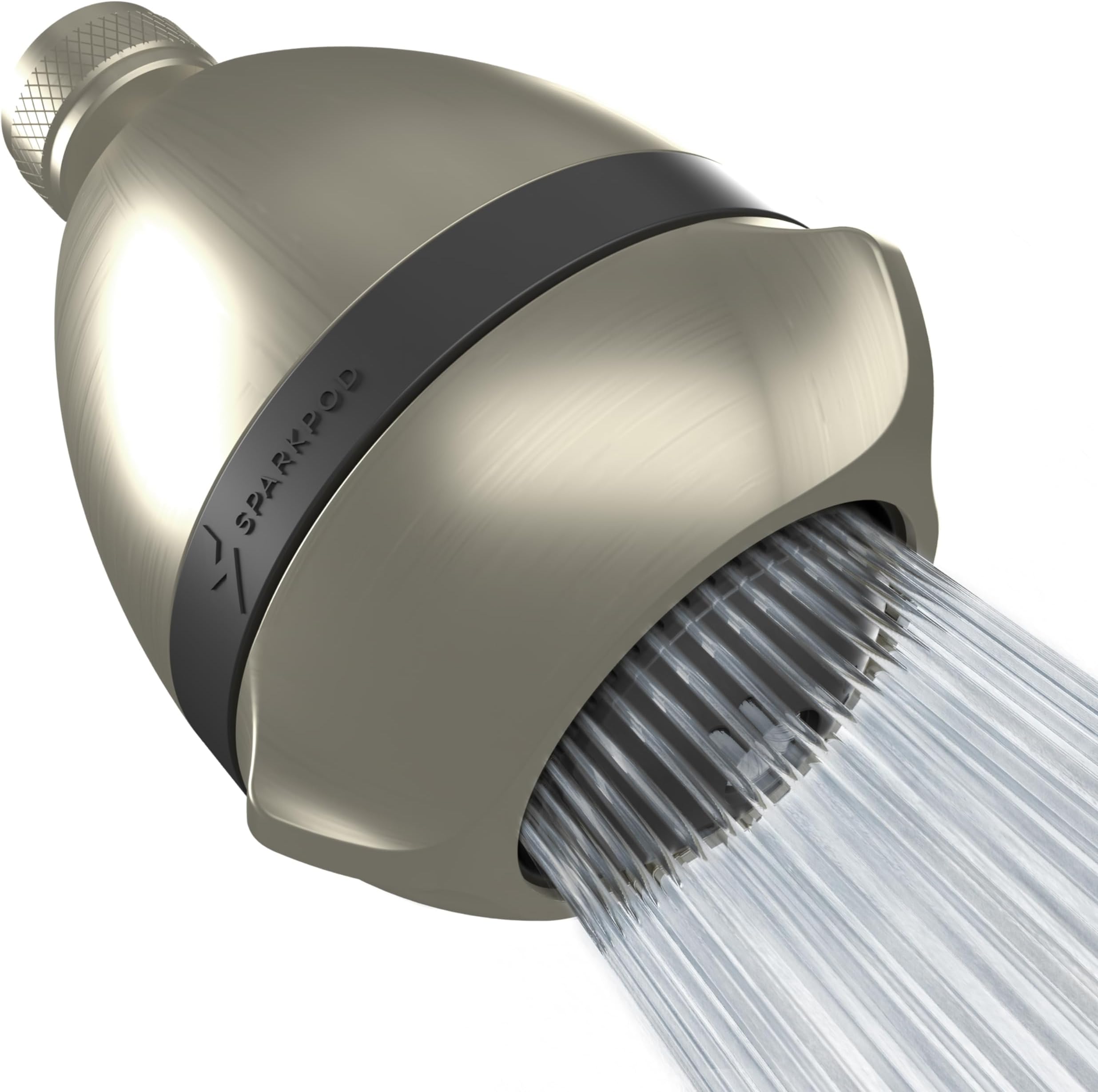 Aqua Elegante High Pressure Showerhead Brushed Nickel - Best Wall Mount ...