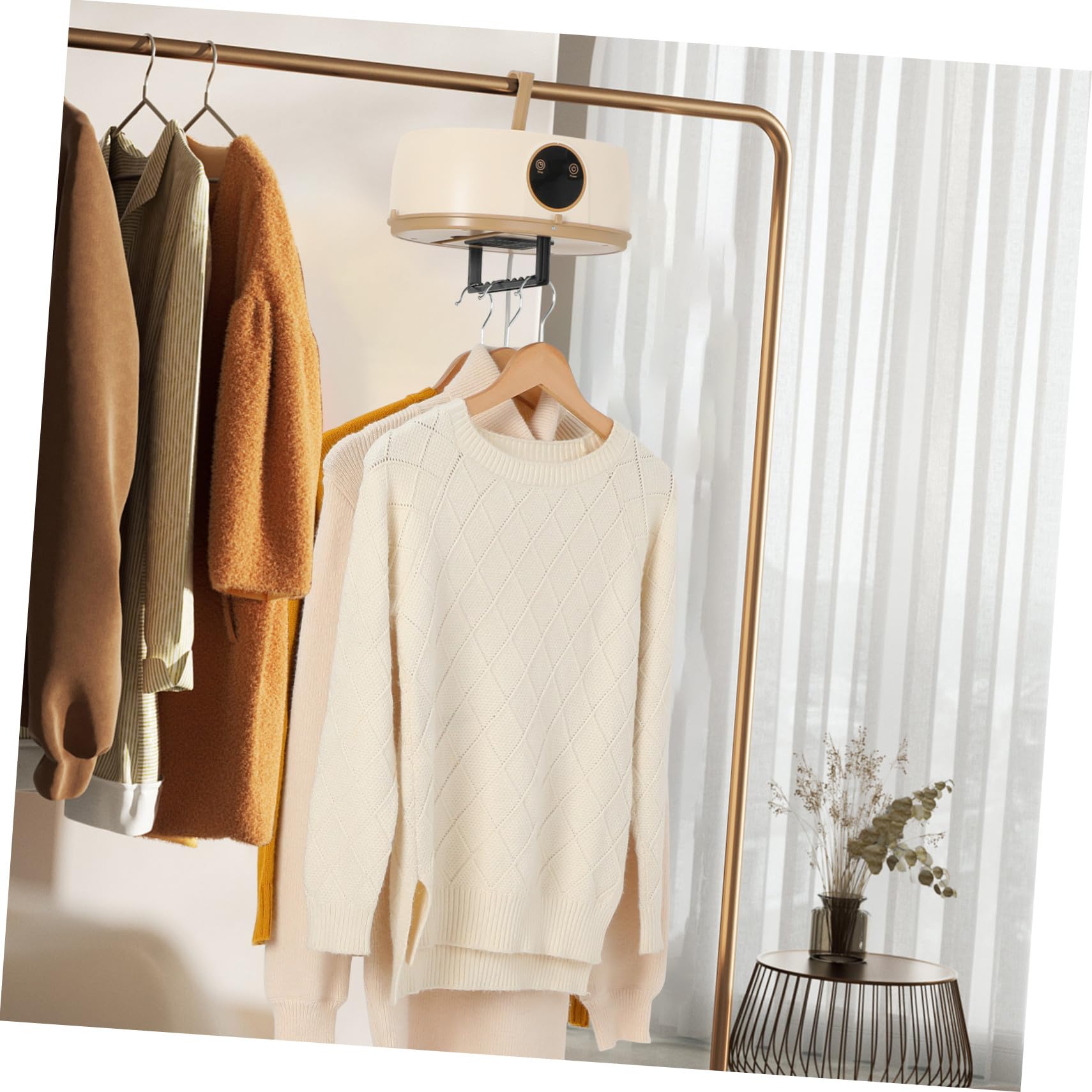 NUOBESTY Przenośna Suszarka Do Ubrań Elektryczna Składana i Kompaktowa Szybkie Suszenie Cicha Praca Idealna Podróże i Do Małych Mieszkań Lekka i Łatwa Użyciu