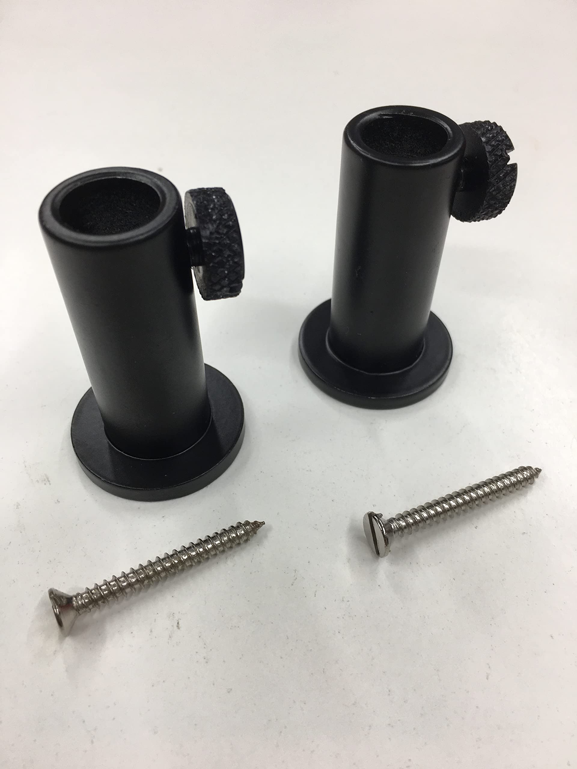 TMC 2 x Anodized Aluminium Stage stands with locking nuts, screws, Carp/Coarse. Perfect for wooden platforms