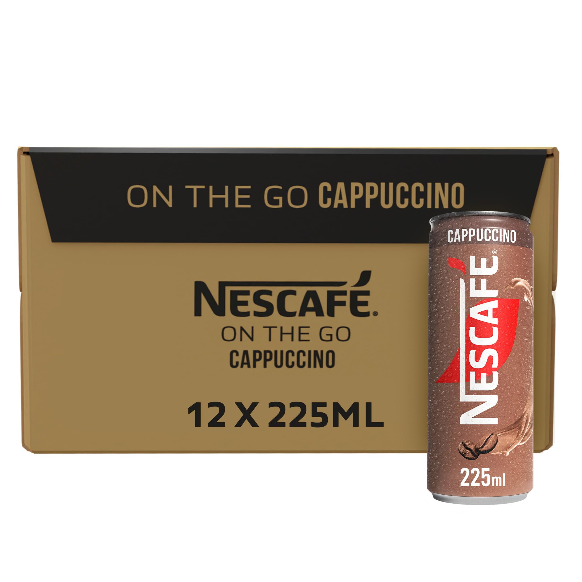 Nescafe Cappuccino Iced Coffee On-the-go 225ml, 12 Cans