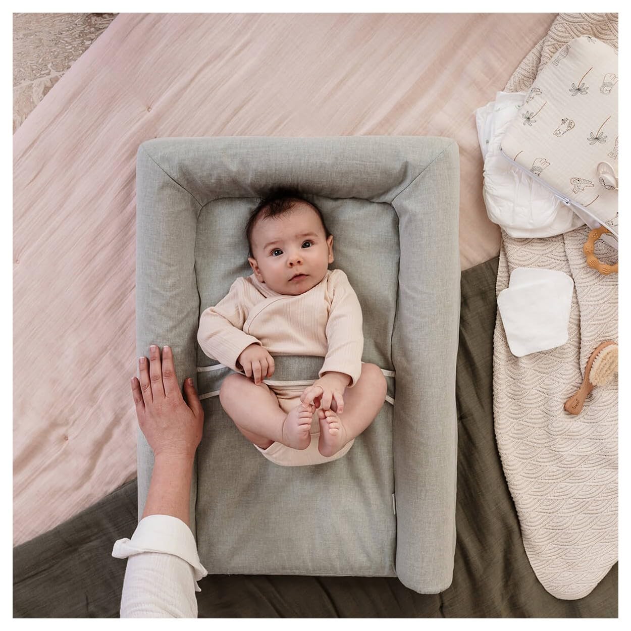 Matelas à langer Mat' Confort kaki chiné