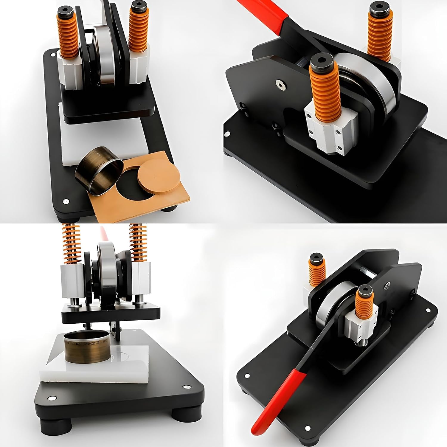Lederschneidemaschine – Manuelle Hochleistungs-stanzmaschine Zum Prägen – Schneidhöhe 23,8 Mm, Plattengröße 10 X 10 Cm