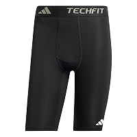 adidas Uomo Techfit Compression Training Short Tight Tights, Black