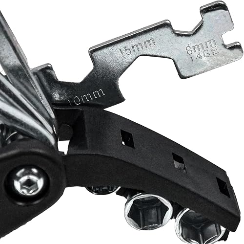 Miniatura 9 de Juego de herramientas multiusos para bicicleta, juego de herramientas de bicicleta con llave hexagonal incluida para carretera, exteriores y