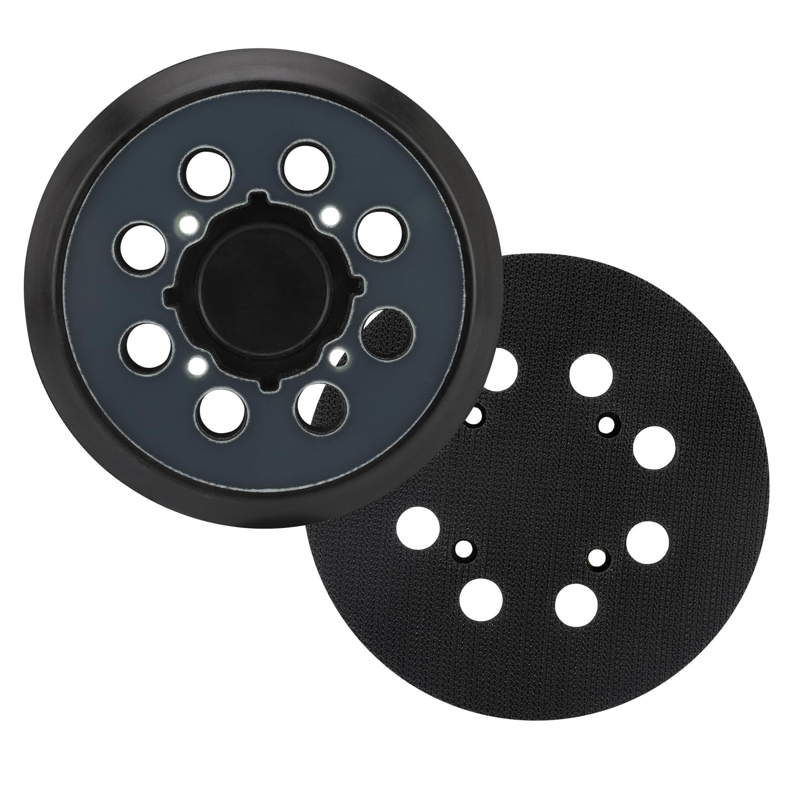 2 Pack Sander Pad for Dewalt DWE64233 & N329079, 5" 8 Hole Hook and Loop Orbital Sander Replacement Pad Compatible with Dewalt DWE6421 6421K DWE6423