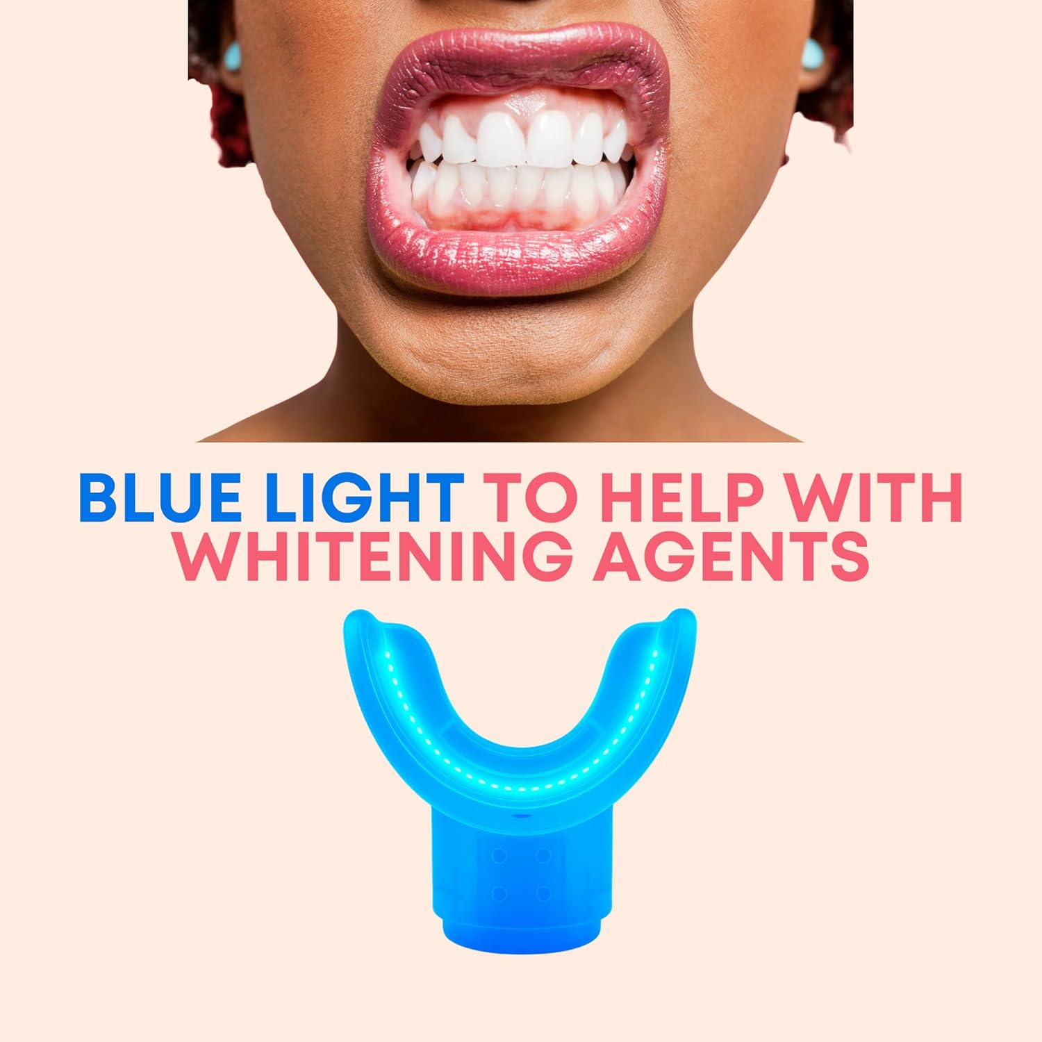 Rayvia - Red Light Therapy Device for Face, Lips - Lip Plumper - Collagen Booster - Anti-Aging Skincare Tool for Women - Fine Line Reducer - Blue Light Whitening Mouthpiece - Home Beauty (Rose Gold) - Image 7