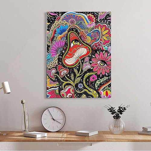 Miniatura 4 de Suyaloo Kits de pintura de diamantes de hongo para adultos kits de arte de diamantes 5D para adultos niños y principiantes pinturas de taladro