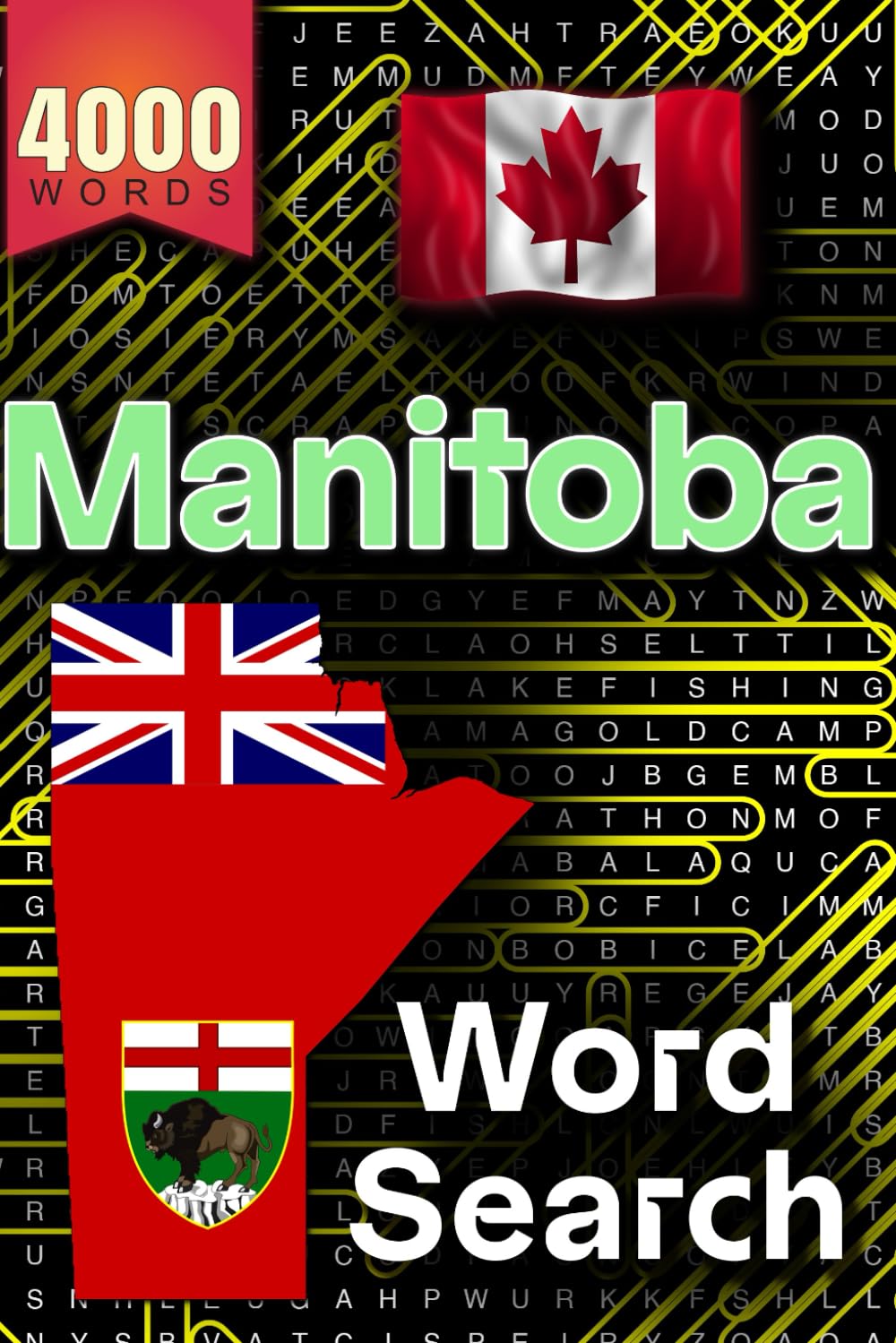 Manitoba Maze: Extra Large Jumbo Word Search Challenge | Manitoba , a Canadian province The province of Manitoba: 4000 Hidden Words Across 200 Themed ... Brain Training for Adults, Seniors, and Teens