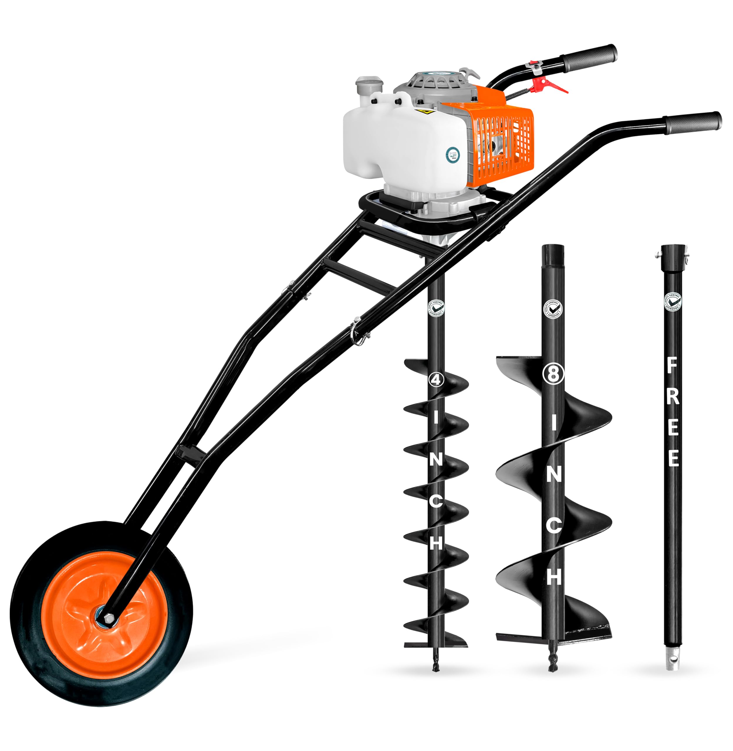 DVI Earth Auger Pin & Lock Set - Rustproof & Secure -20 DVI Earth Auger Pin & Lock Set - Rustproof & Secure -20