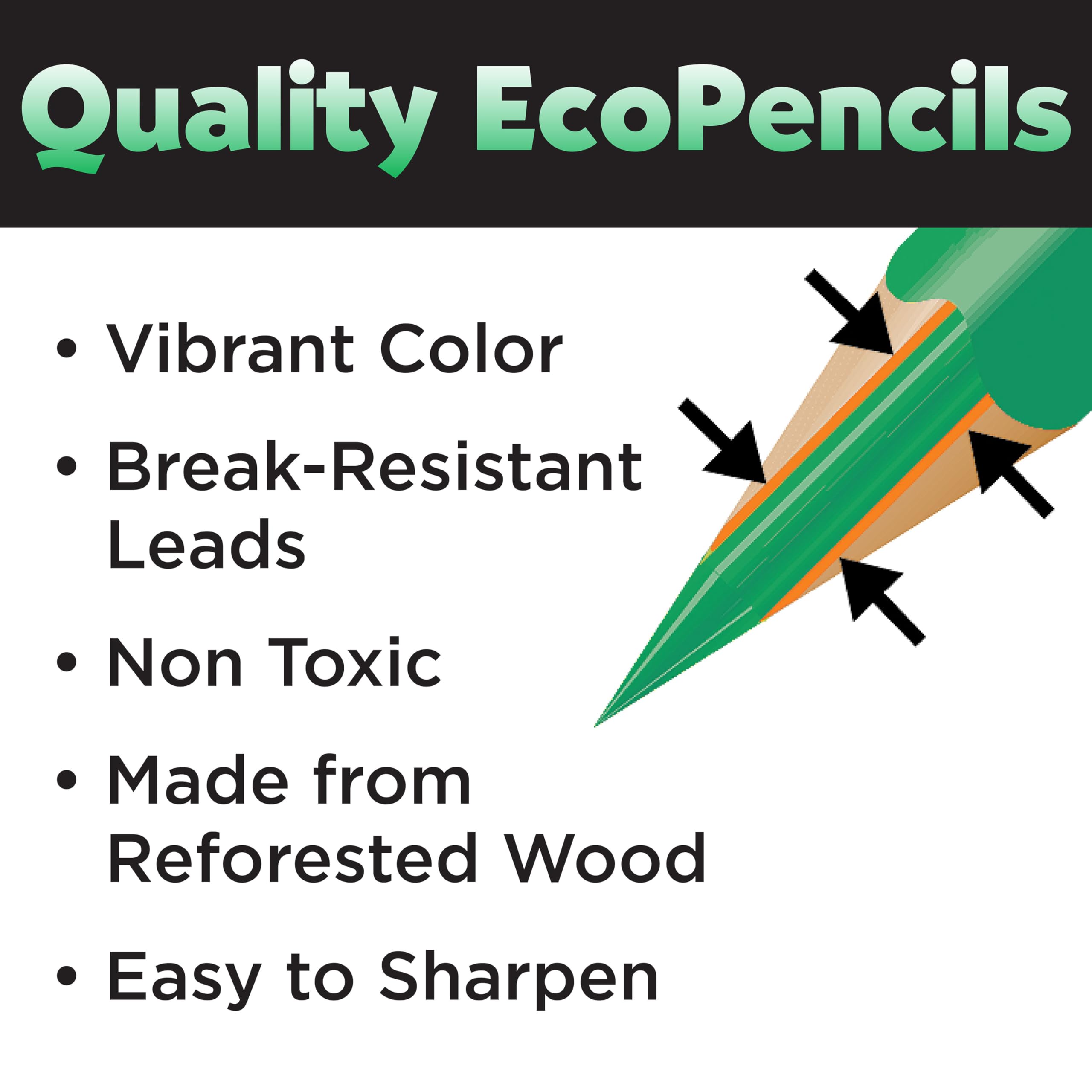 Faber-Castell Metallic EcoPencils Schulpackung – 200 Groß-Buntstifte für Kinder, Klassenzimmer-Kunstbedarf, bruchfeste, metallische Buntstifte für die Schule