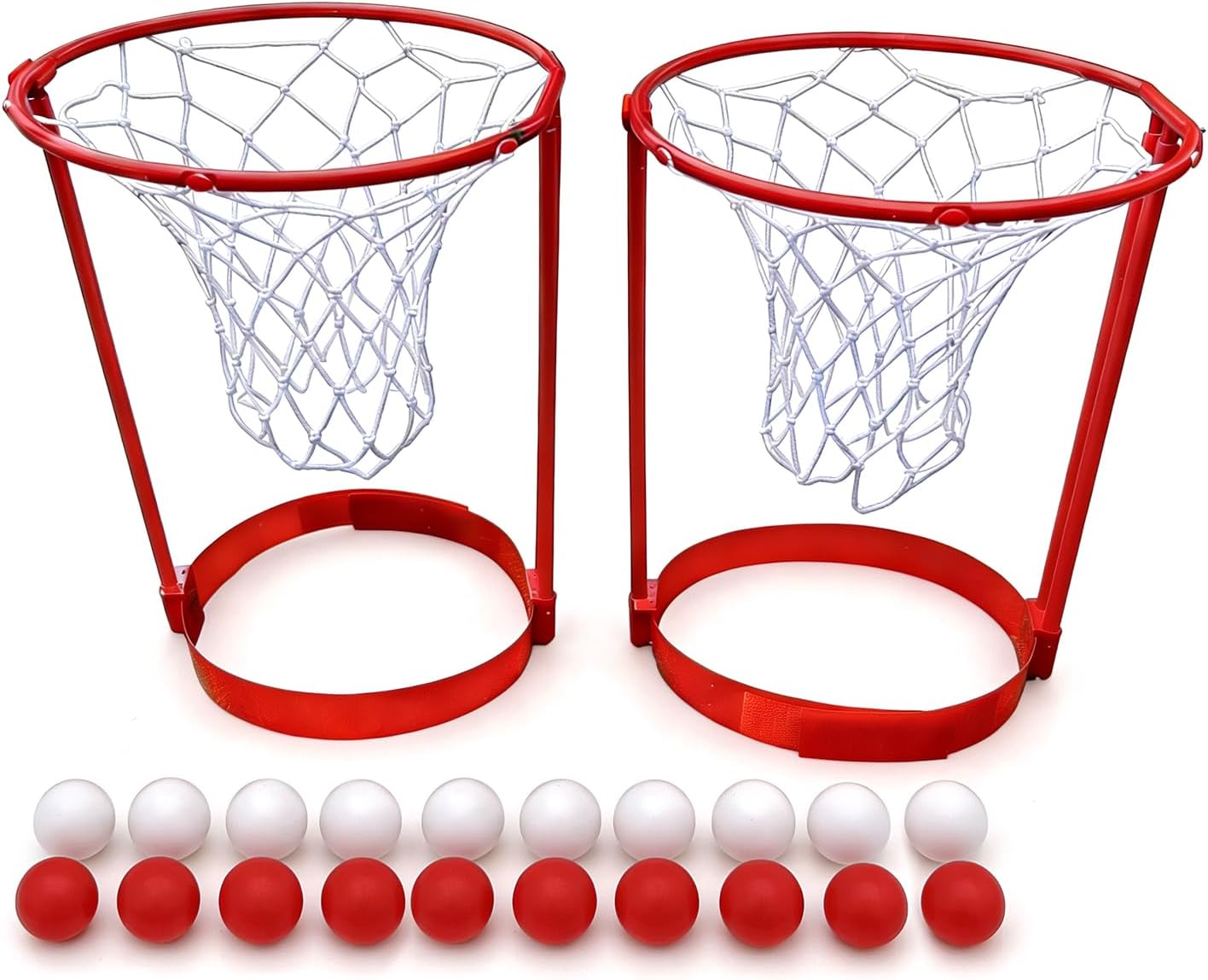 Head Hoop Basketball Set for Kid, Party Game Family Interactive Parent-Child Games, Outdoor Playground, Grass and Garden Games, Birthday Gift, (20 Balls and 2 Head Covers)
