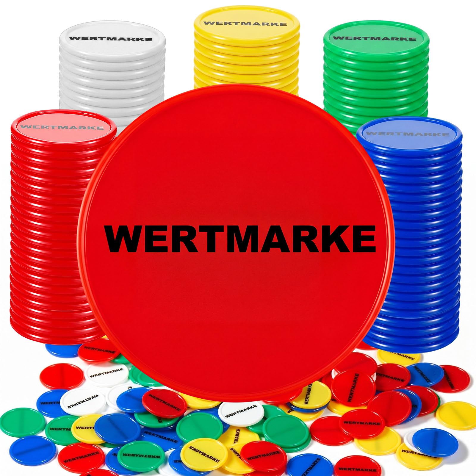 Wertmarken Chips Pfandmarken 24 mm Kunststoff Wiederverwendbar Nezyo