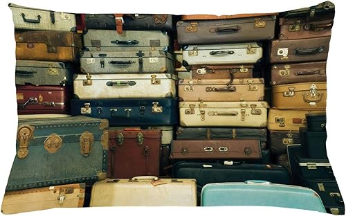 Miniatura 5 de Lunarable Funda de cojín de diente de león, monocromática, ramo de flores de primavera, composición natural, funda de almohada decorativa cuadrada,