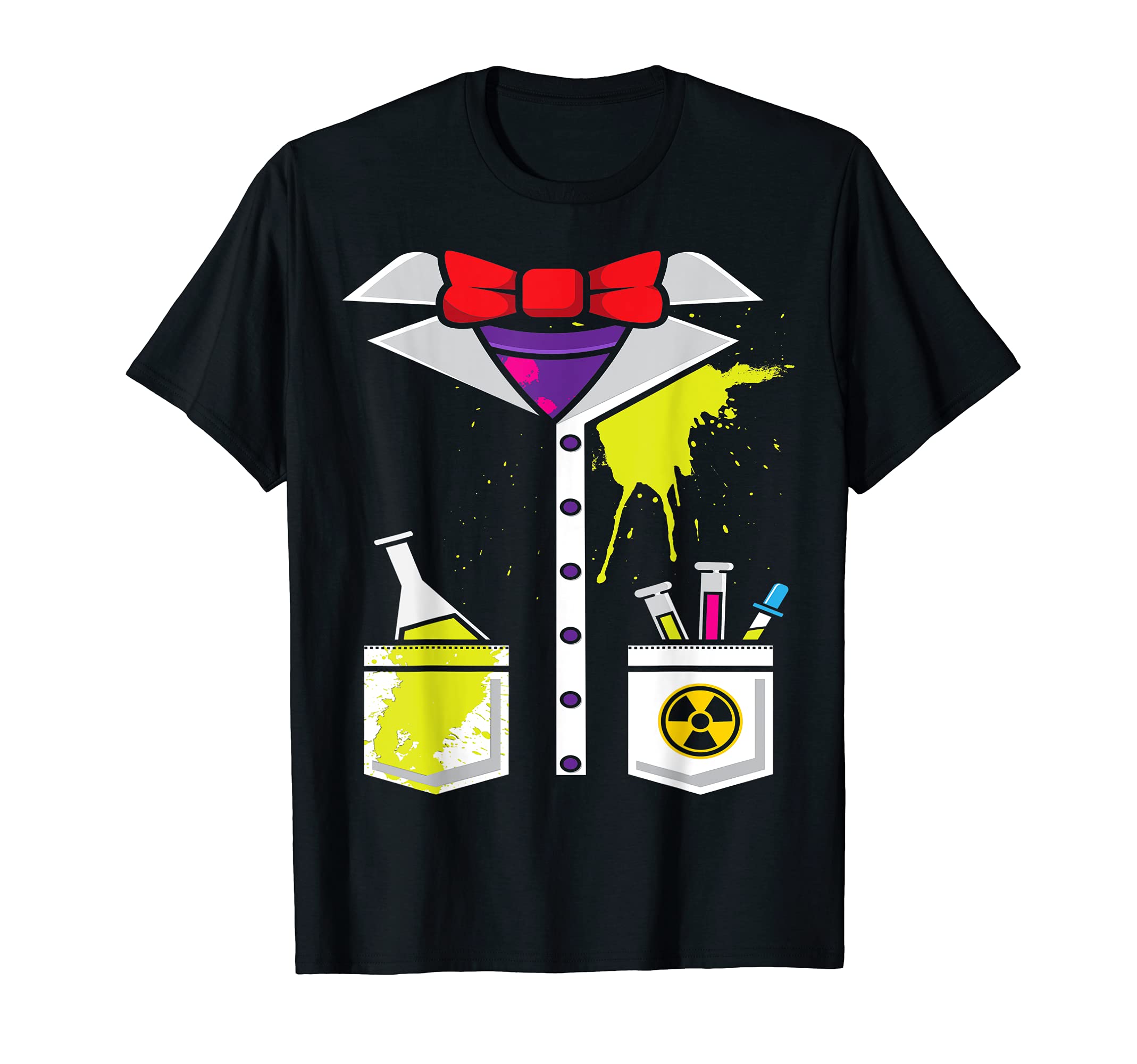 Mad Scientist Costume Halloween Carnival Science Chemistry T-Shirt