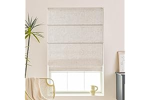 Linen Textured Roman Shades for Indoor Windows