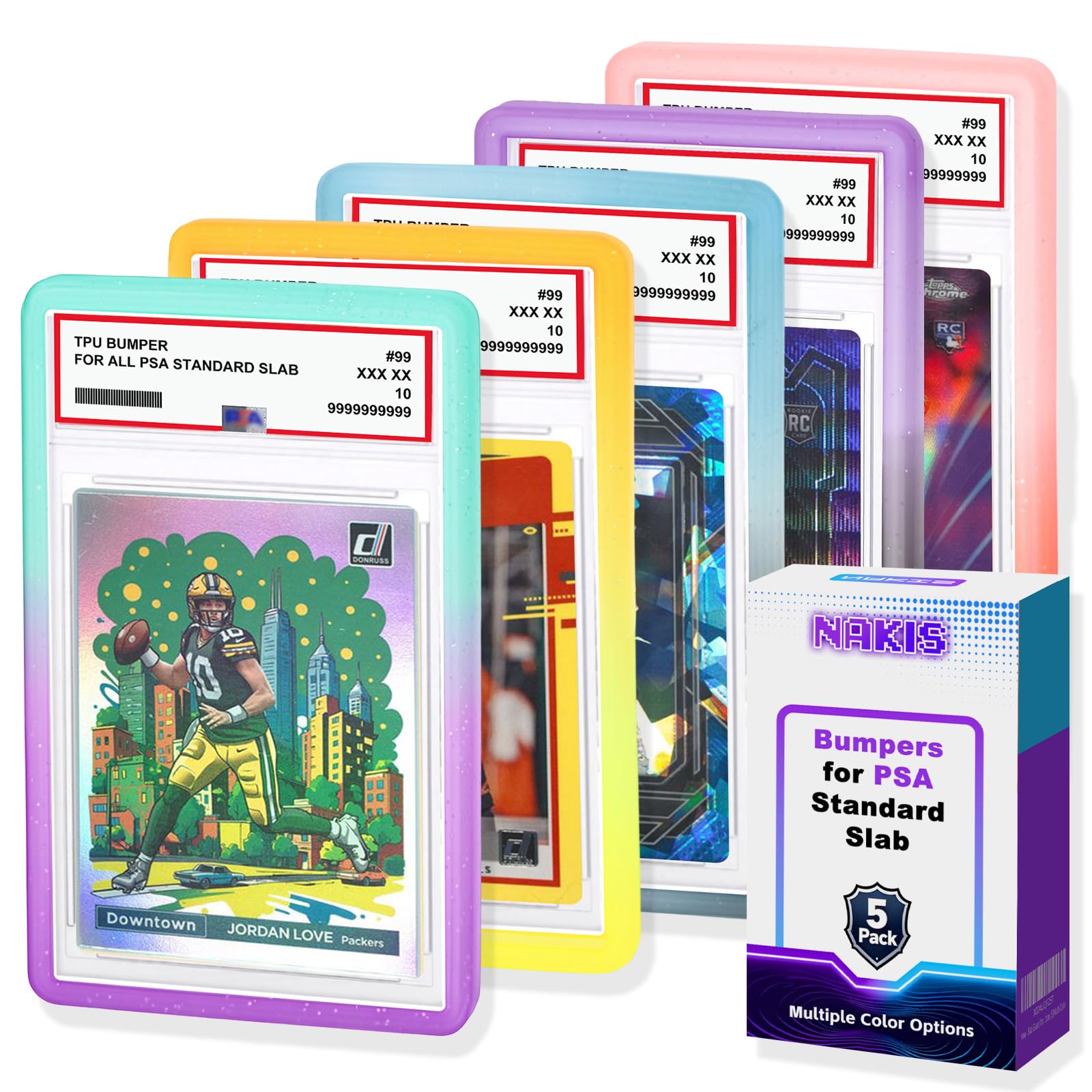 Amazon.com: NAKIS Slab Guard for PSA Graded Cards, 5-Pack TPU Slab