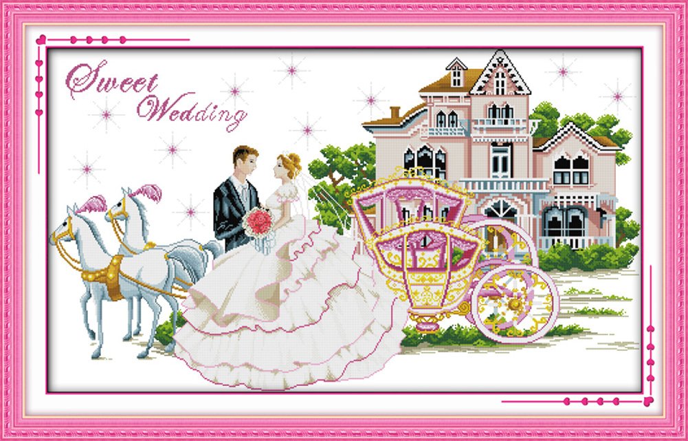 Benway Counted Cross Stitch Sweet Wedding 14 Count 93cm X 58cm