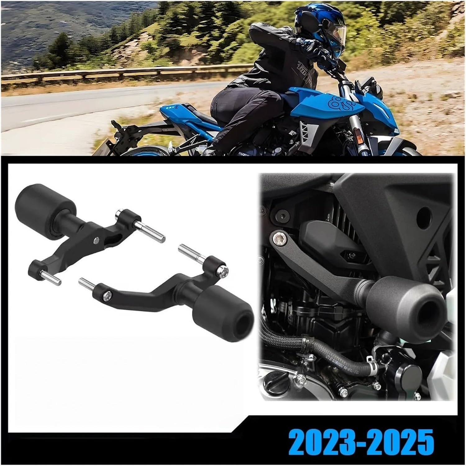 Motorcycle Frame Sliders GSX-8R 2024 for Suzuki GSX-8S GSX 8S 8R 2023-2025 Motorcycle Falling Protection Frame Slider Fairing Guard Crash Pad Protector