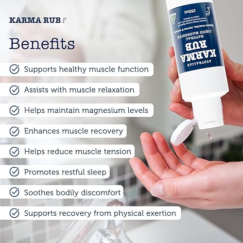 Miniatura 3 de Aceite de magnesio líquido tópico – 100% natural, oligominerales – Alivio del estrés, alivio de la migraña, alivio del dolor muscular – 8.5 fl oz –