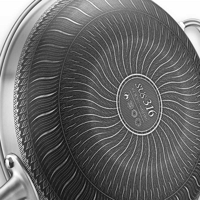 316 Stainless Steel Frying Pan Non Stick Household Cooking Pot