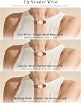 CIVO Montres pour femmes pour petits poignets: Montre de date analogique avec facile à lire chiffres arabes Cadran - Vintage Élégant Etanche en cuir - Cadeaux pour les femmes
