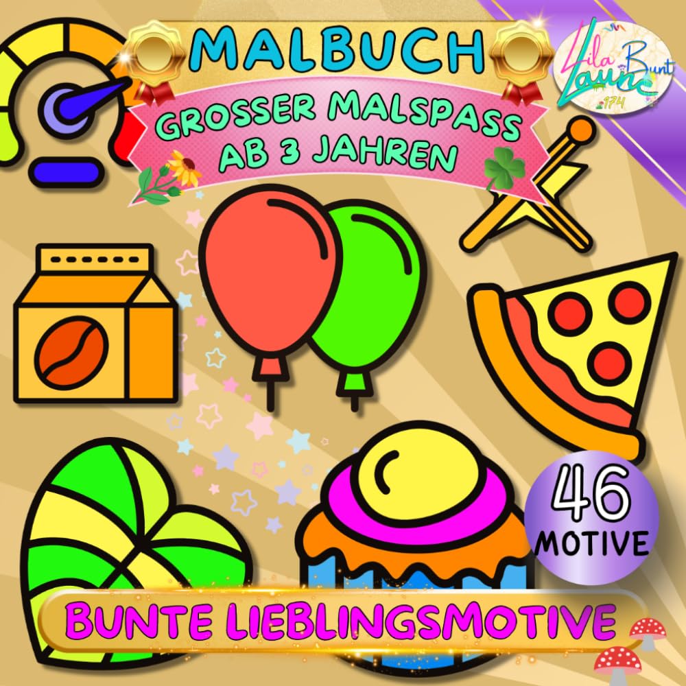 Bunte Lieblingsmotive: Großer Malspaß ab 3 Jahren