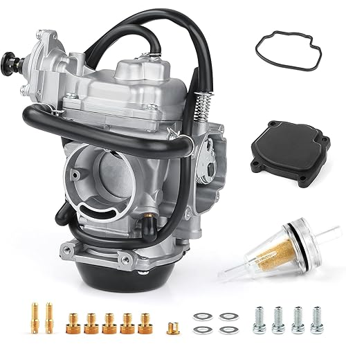 Carb Carburetor Assembly and Specialized Diaphragm Cover For Arctic Cat 400 500 2x4/4x4 1998-2001 Bearcat 454 4x4 1998 0470-361