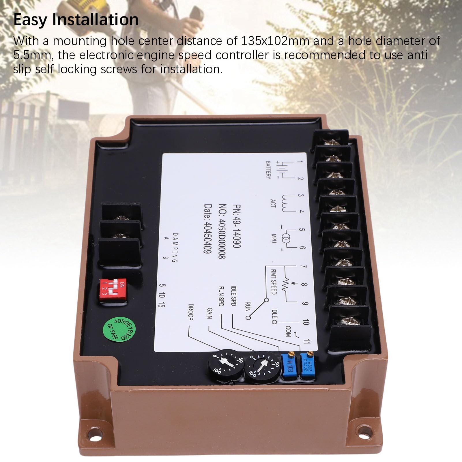 Generic Contrôleur de Vitesse de Moteur de Générateur Circuit Anti-interférence avancé pour Pompes PT Inférieures à 350 KW Construction en Aluminium pour une Installation Facile