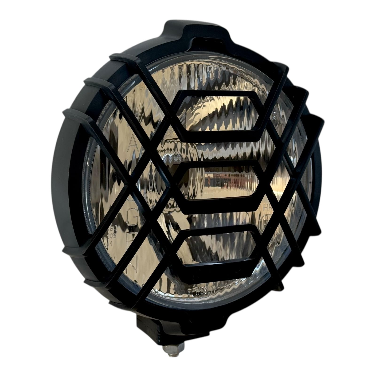Juego de 2 Faros de Largo Alcance H3 12V 24V, Faros Auxiliares con Rejilla de Protección, Kit Completo incl. 2x Bombillas H3 12V, Homologado E20, para Camión Coche 4x4 Todoterreno