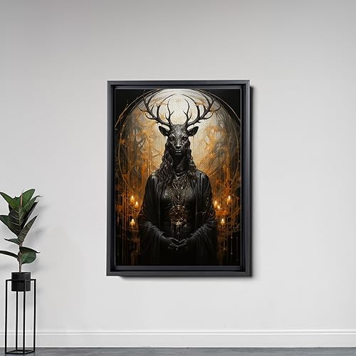Miniatura 7 de Sunset Beautiful Deer Nature Landscape Canvas Art Print Posters Wild Animal Painting Pictures Modern Home Office Wall Decor Prints