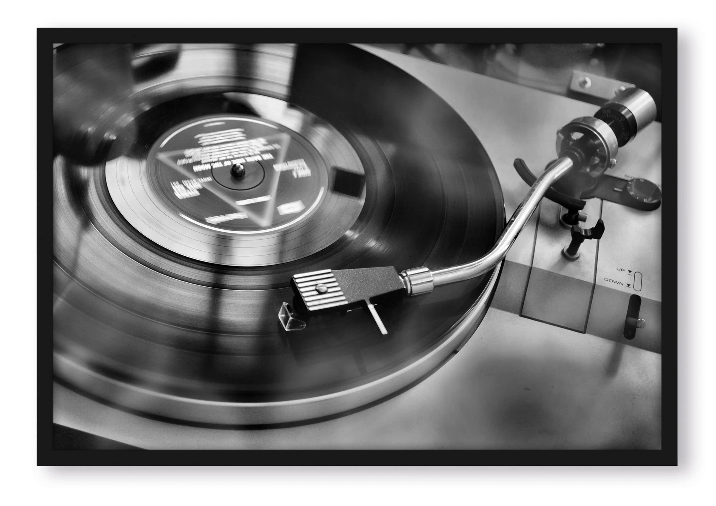 Poster in vinile con cornice per foto, formato 80 x 60 cm, stampa artistica incorniciata