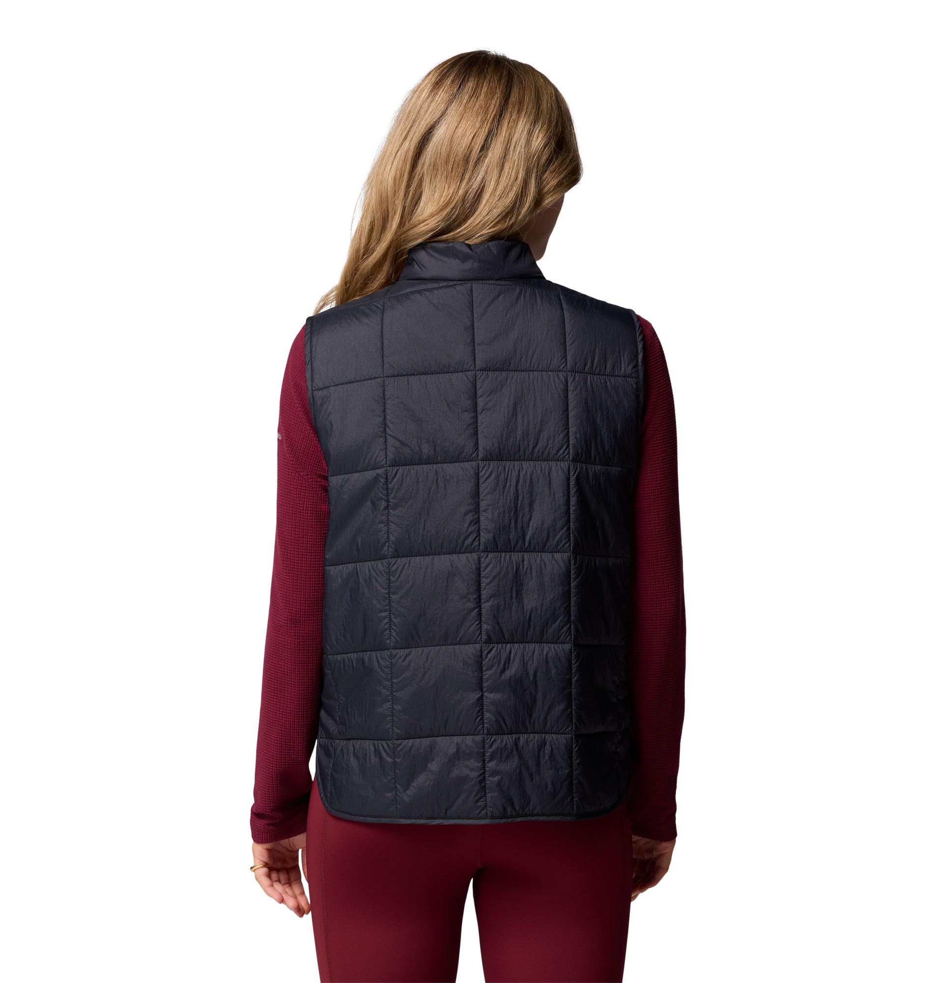 Columbia Damska kamizelka pikowana Sienna Hill polar, czarna, XL