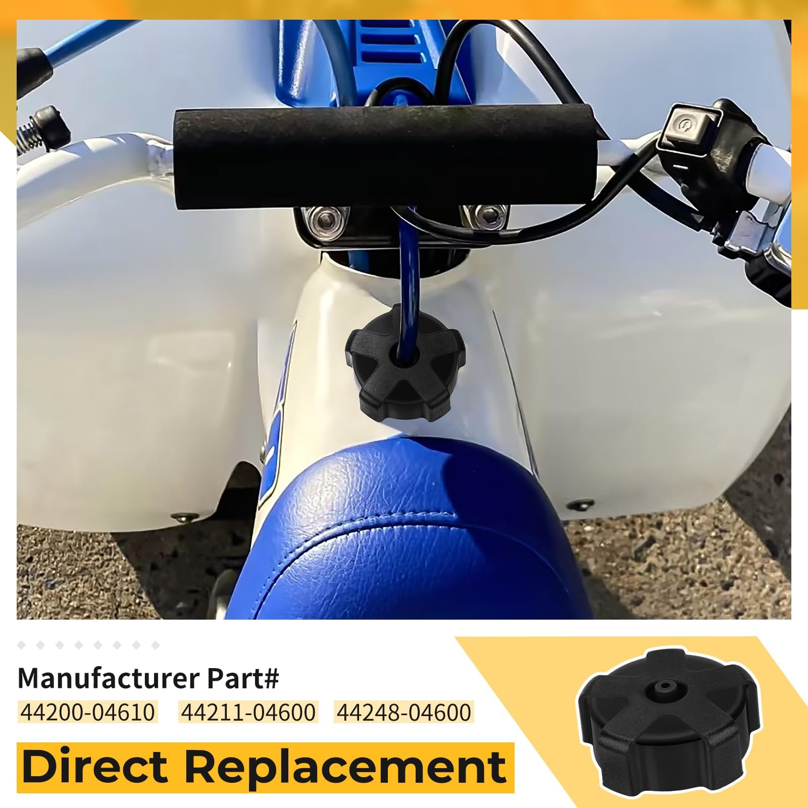 Brand New Fuel Tank Cap For Suzuki LT 50 Quad – Black Replacement