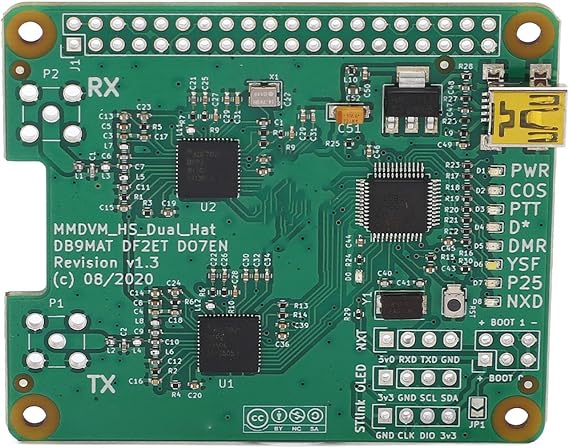 MMDVM Duplex Hotspot Board Temperature Compensated Crystal Module for Raspberry Pi, Duplex Hotspot Device - Portable Internet, Wireless Internet Access for Raspberry Pi Users