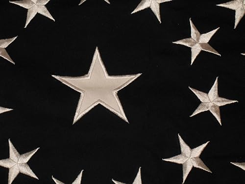 Miniatura 5 de Premium 3x5 Embroidered Sewn 34 Synthetic Cotton Flag 3'x5' 2 Clips