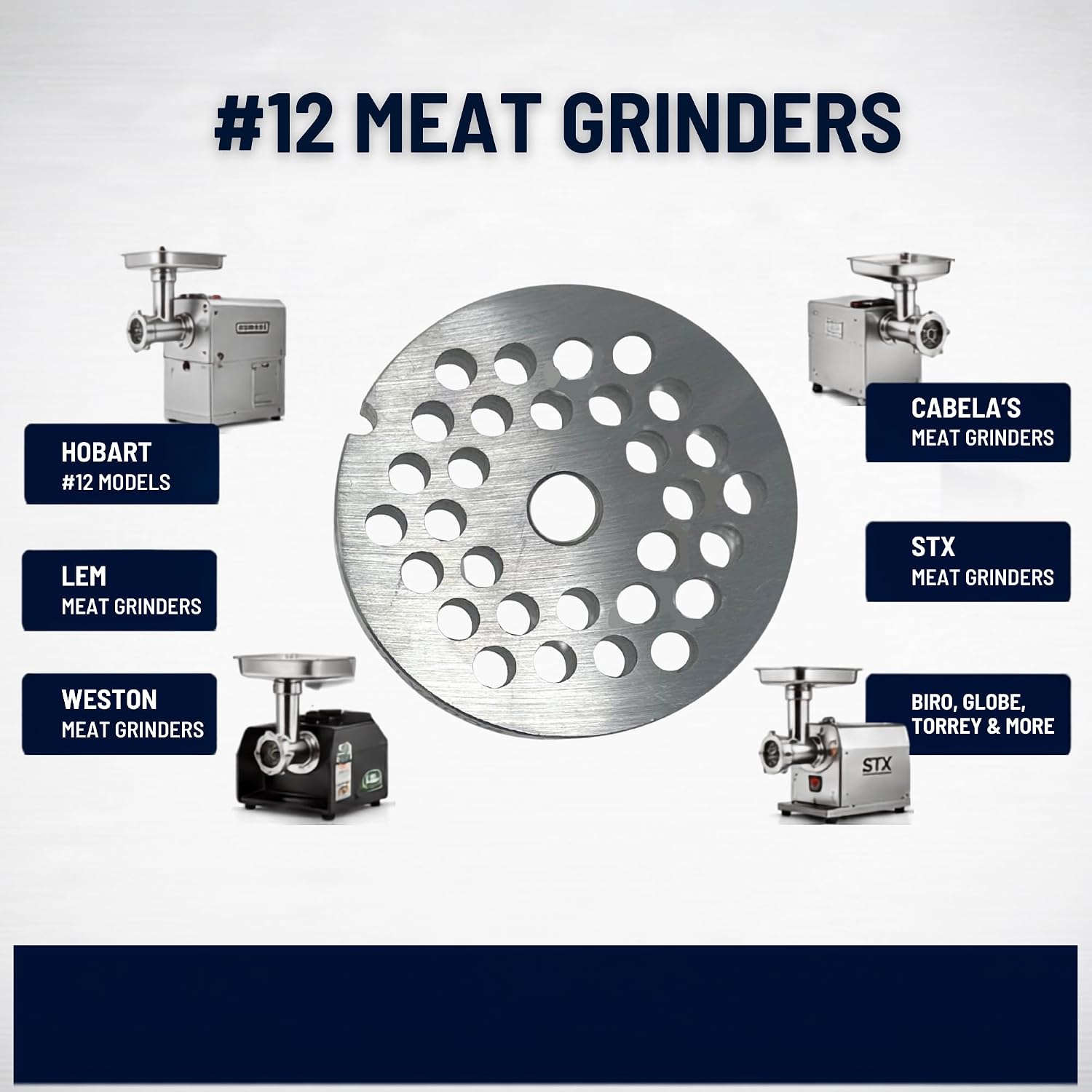 Cutlery Mania #12 Meat Grinder Plate (9/64" (4 mm))