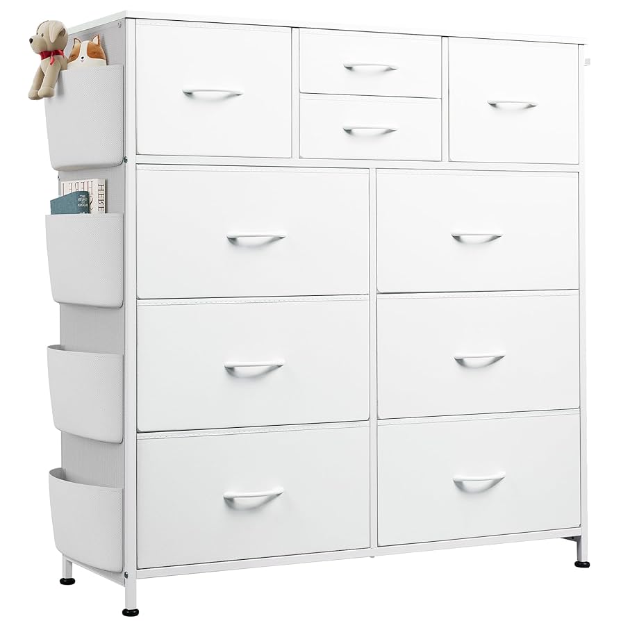 Amazon.com: WLIVE White Dresser for Bedroom with 10 Drawers