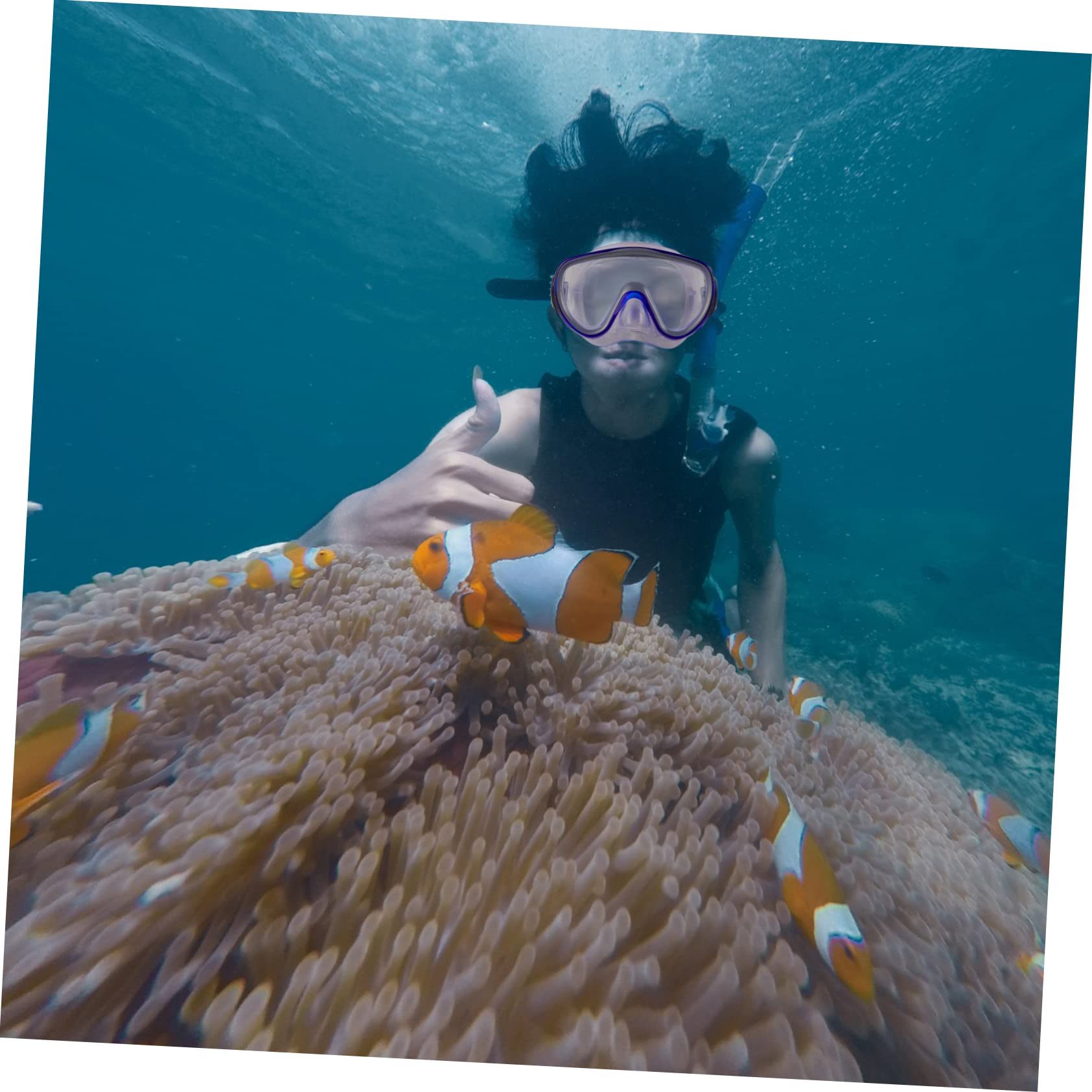 Balacoo Adult Snorkel Set Dry Snorkel Mask Goggles Nose Cover for Snorkeling and Swimming