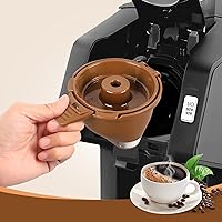 Vista 5 de KEEPOW Cesta reutilizable de café con filtro de café de una sola porción para cafetera Hamilton Beach FlexBrew modelos 49974 49975 49976 49979 49950
