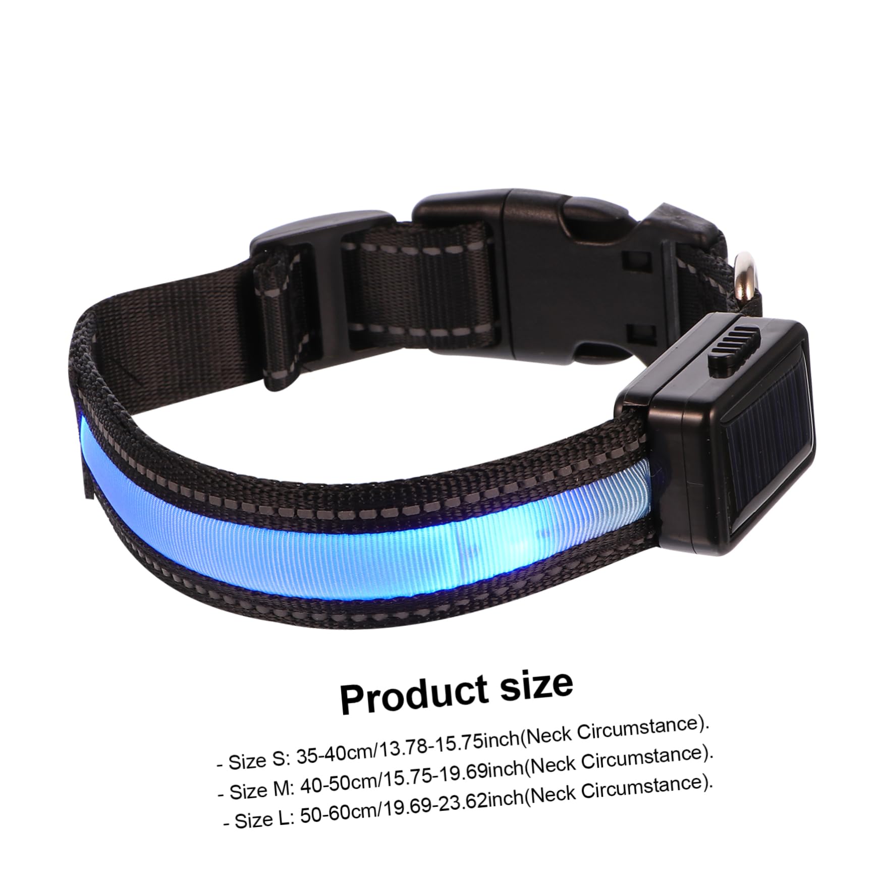 Kisangel 3ensembles Collier LED pour Chien USB Rechargeable Collier Lumineux avec Boucle De Libération pour Promenades Nocturnes Compatible avec Petits Et Chiens