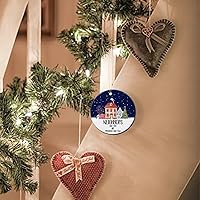 Vista 3 de Regalos para vecinos, adornos de Navidad 2024 - Neighbors Like You are Precious and Few Keepsake Holiday Present Christmas Tree Decor Ornament Flat