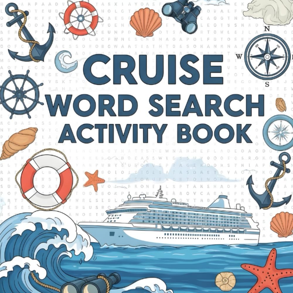 Cruise word search activity book: Perfect For Cruise Travel Trips