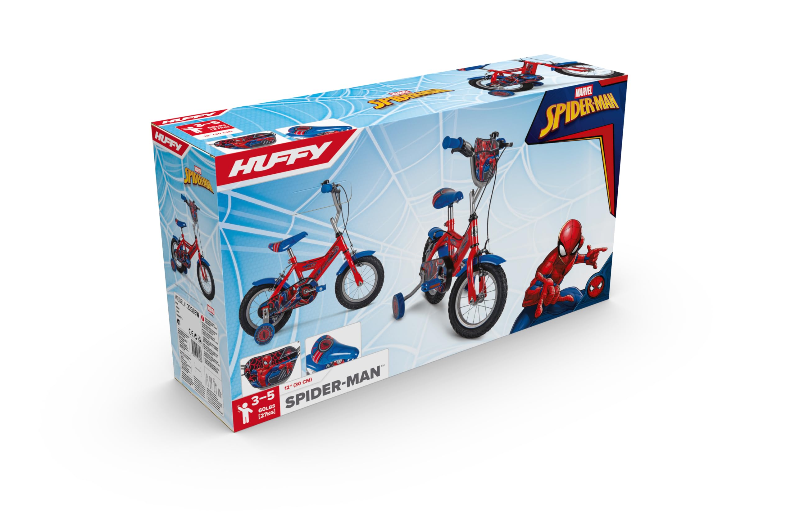 Huffy Vélo pour Enfant Marvel Spider-Man 12/14/16" avec Roues Jockey