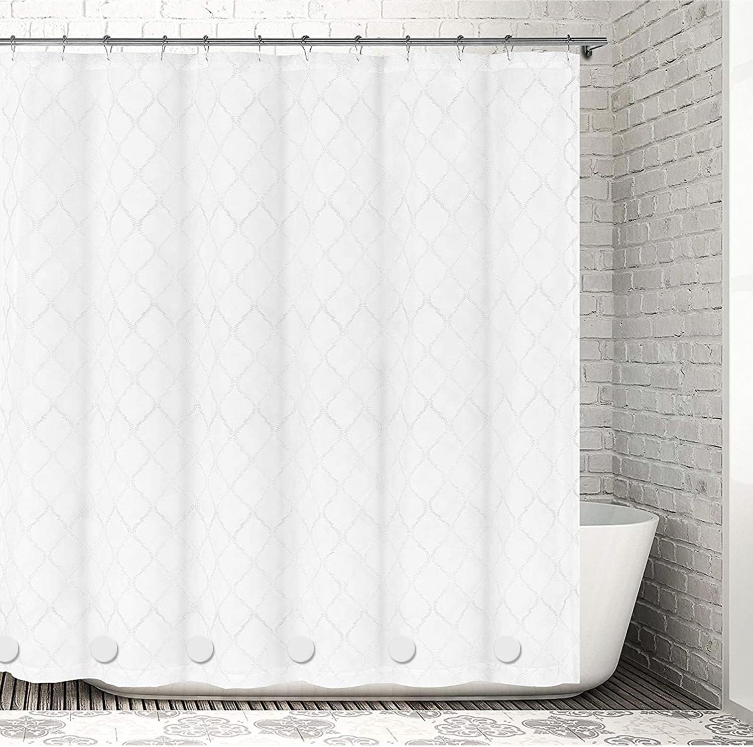 Strong Magnetic Shower Curtain Weights, Waterproof Heavy Duty Magnets, Prevent Curtain Liner from Blowing Around, Work for Drapery, Tablecloth, Flag, Outdoor Curtains (8pcs)
